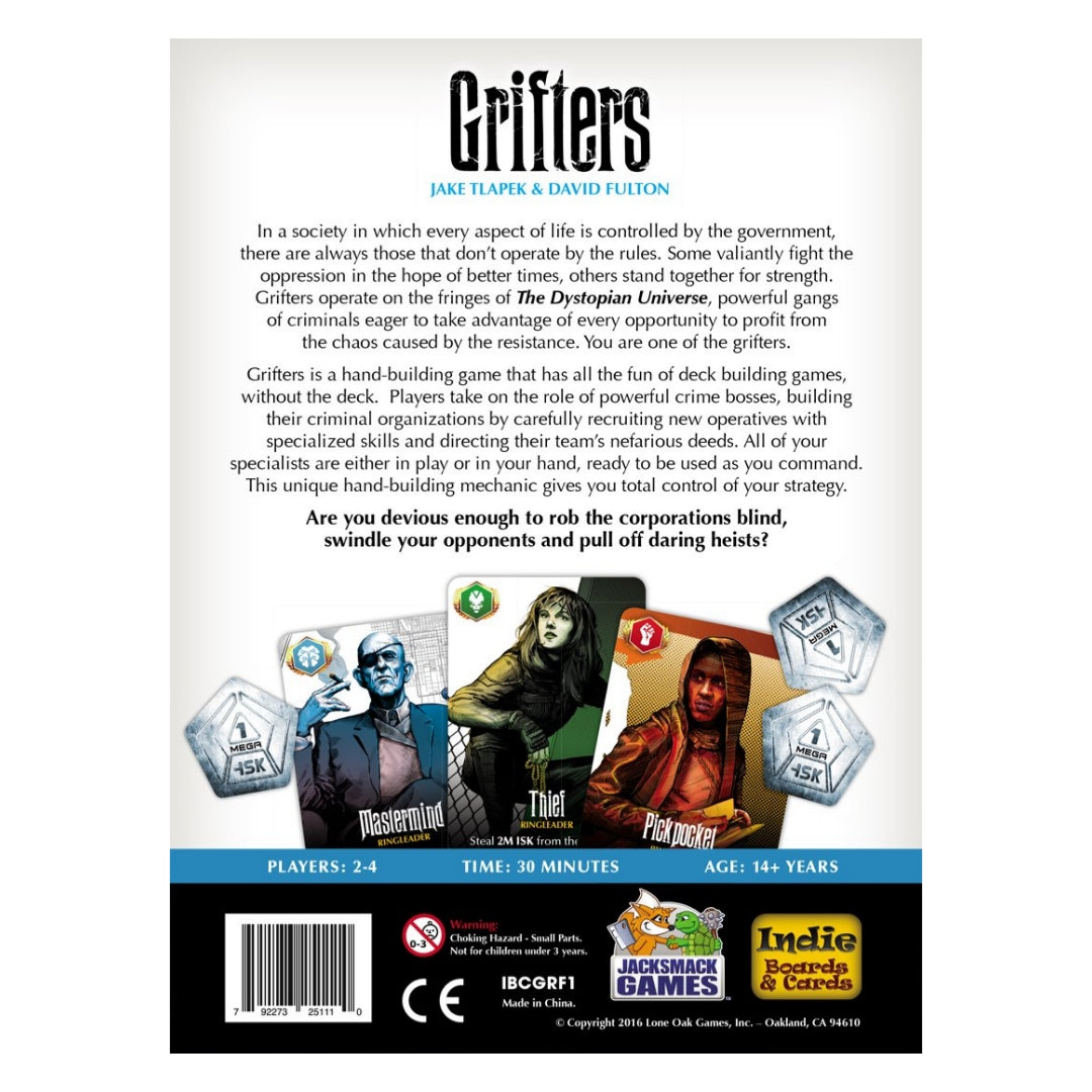 Grifters The Dystopian Universe Board Game