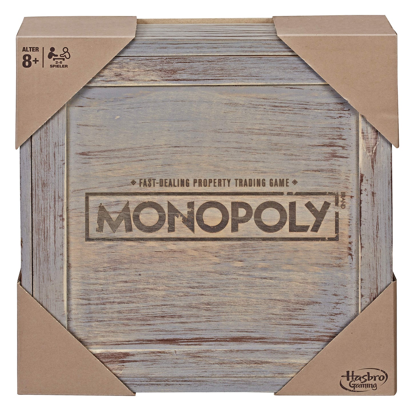 Hasbro Gaming Monopoly Rustic Series Premium Wooden Edition Board Game