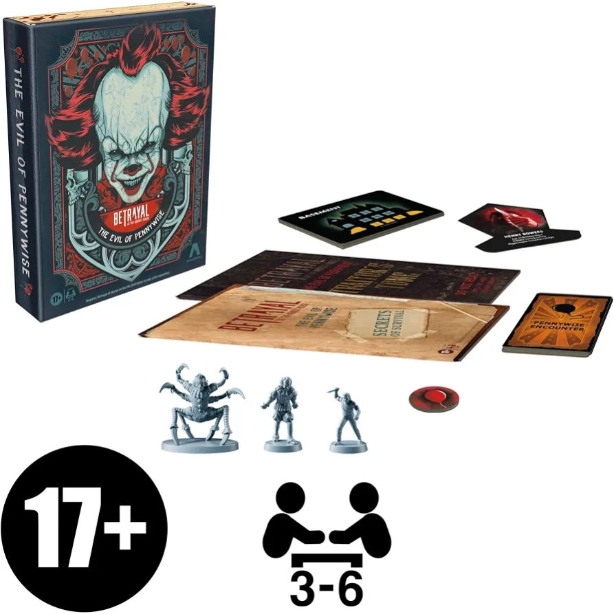 Avalon Hill Betrayal at the Neibolt House The Evil of Pennywise Expansion Board Game