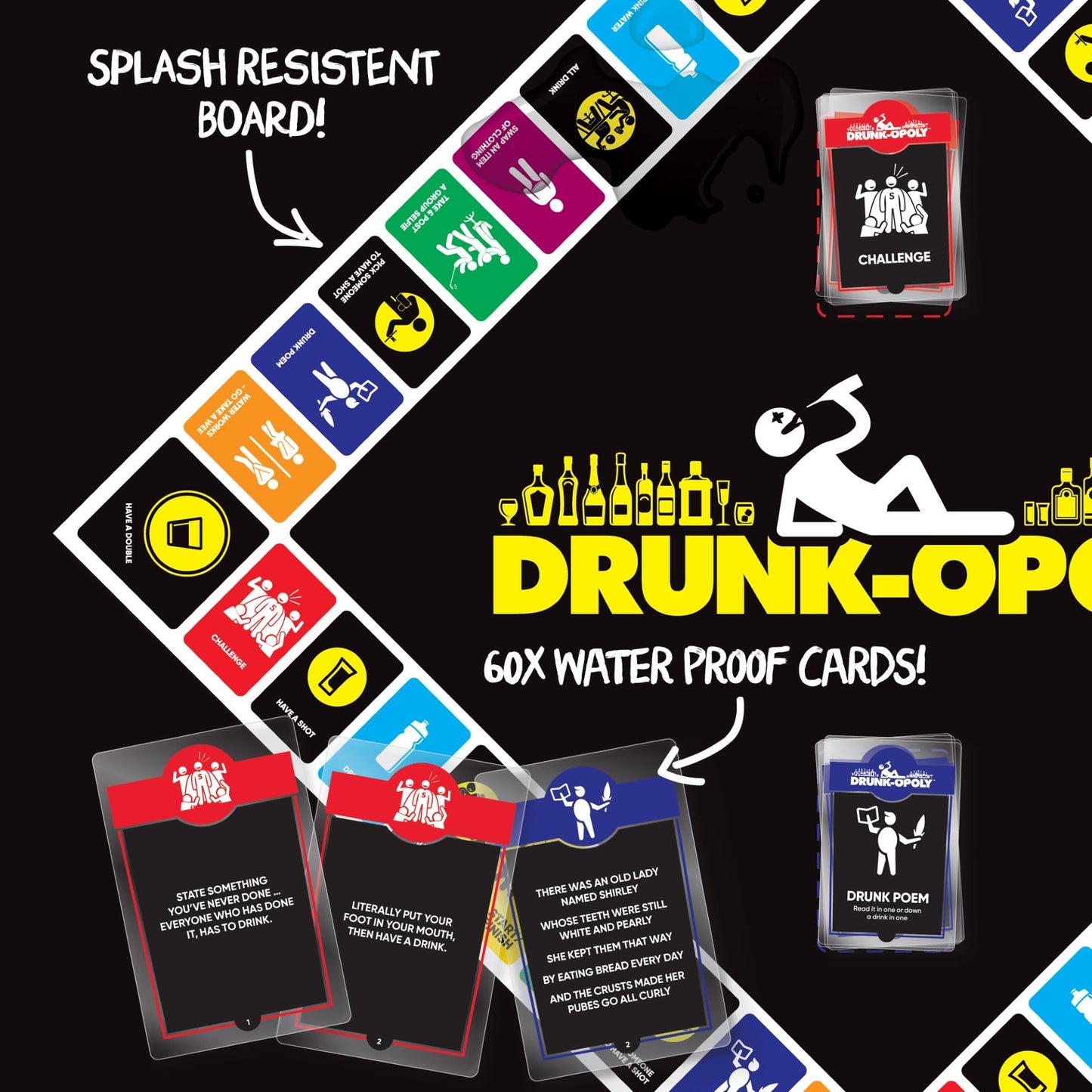Drunk-opoly Party Board Games