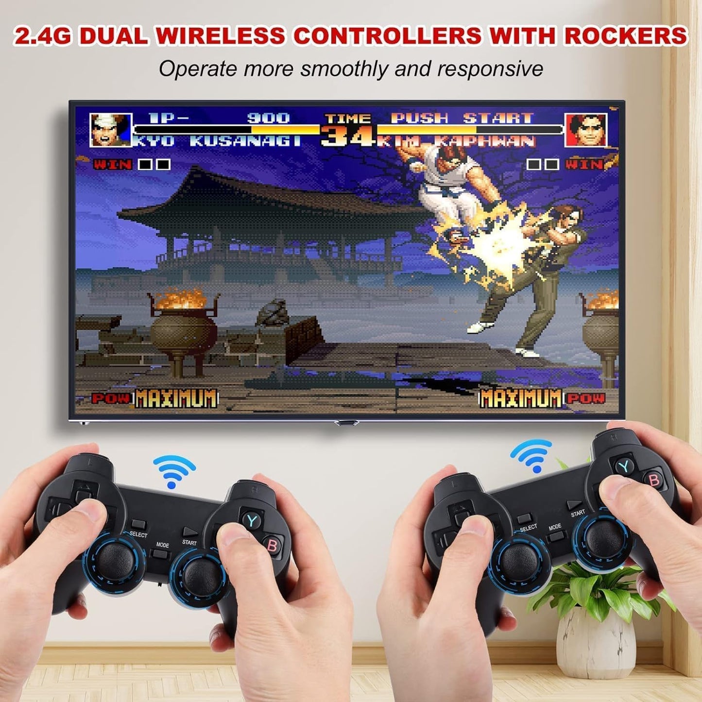 20000+ Retro Games! Wireless Console Stick with 64GB Memory Original BIS Certified