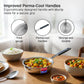 Prestige 12cm/400ml Tri-Ply Stainless Steel Cute Fry Pan Gas & Induction Compatible Even Heat Distribution Perma-Cool Handles Thick Gauge Life Time Warranty