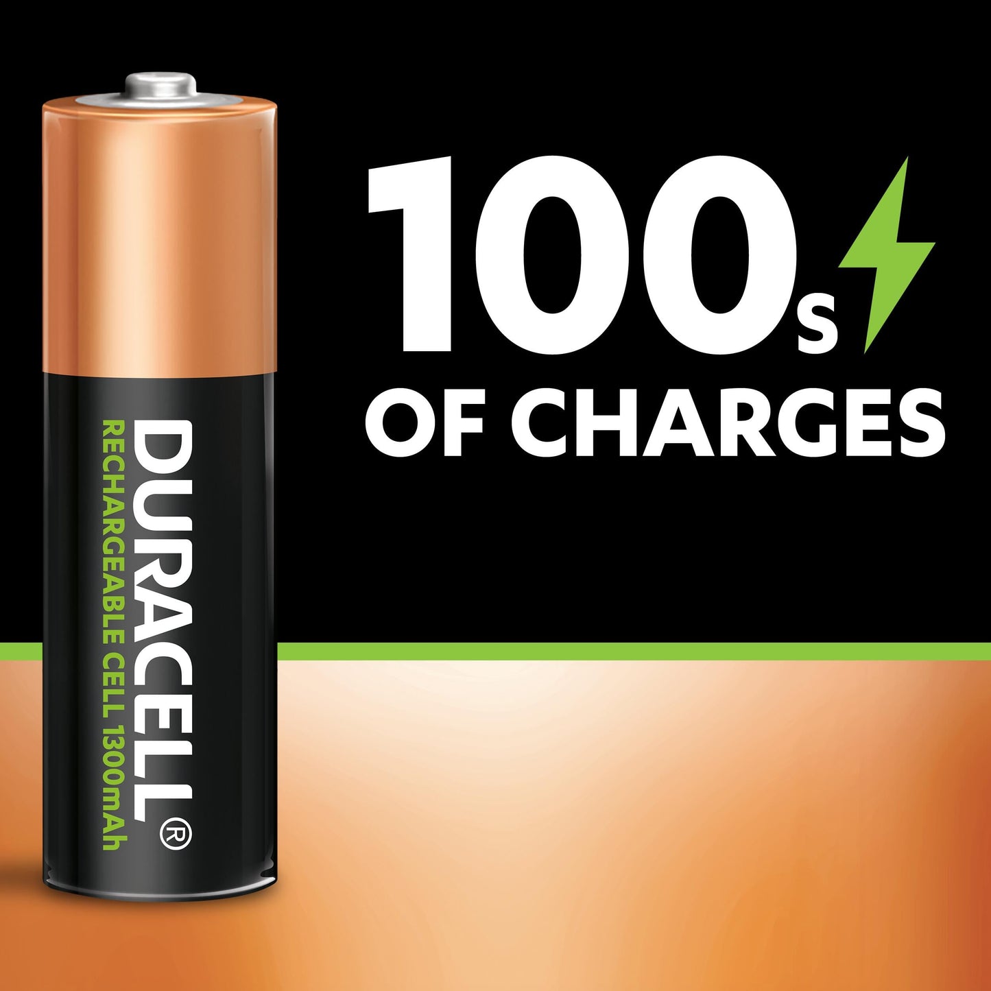 Duracell Rechargeable AA 1300mAh Battery Pack of 4