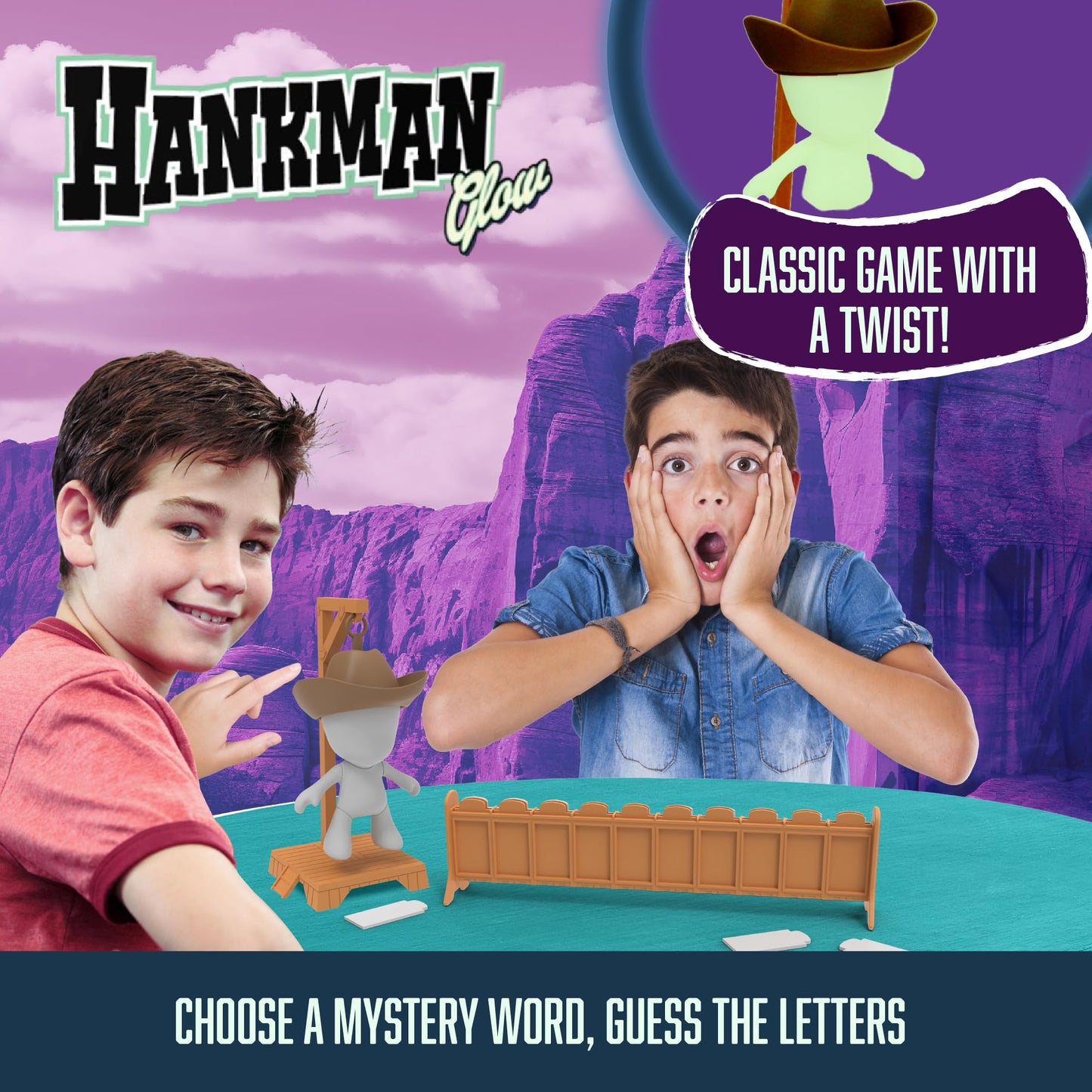 Fotorama Hankman Glow Magnetic Hangman Word Guessing Game