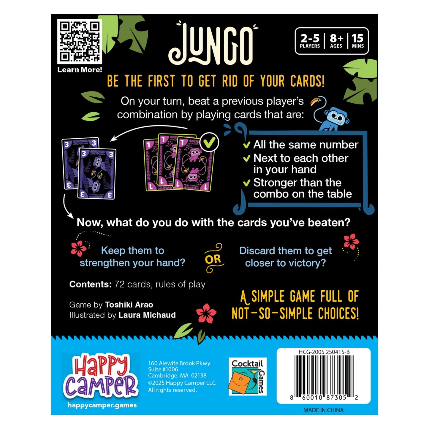 Happy Camper Jungo Card Game