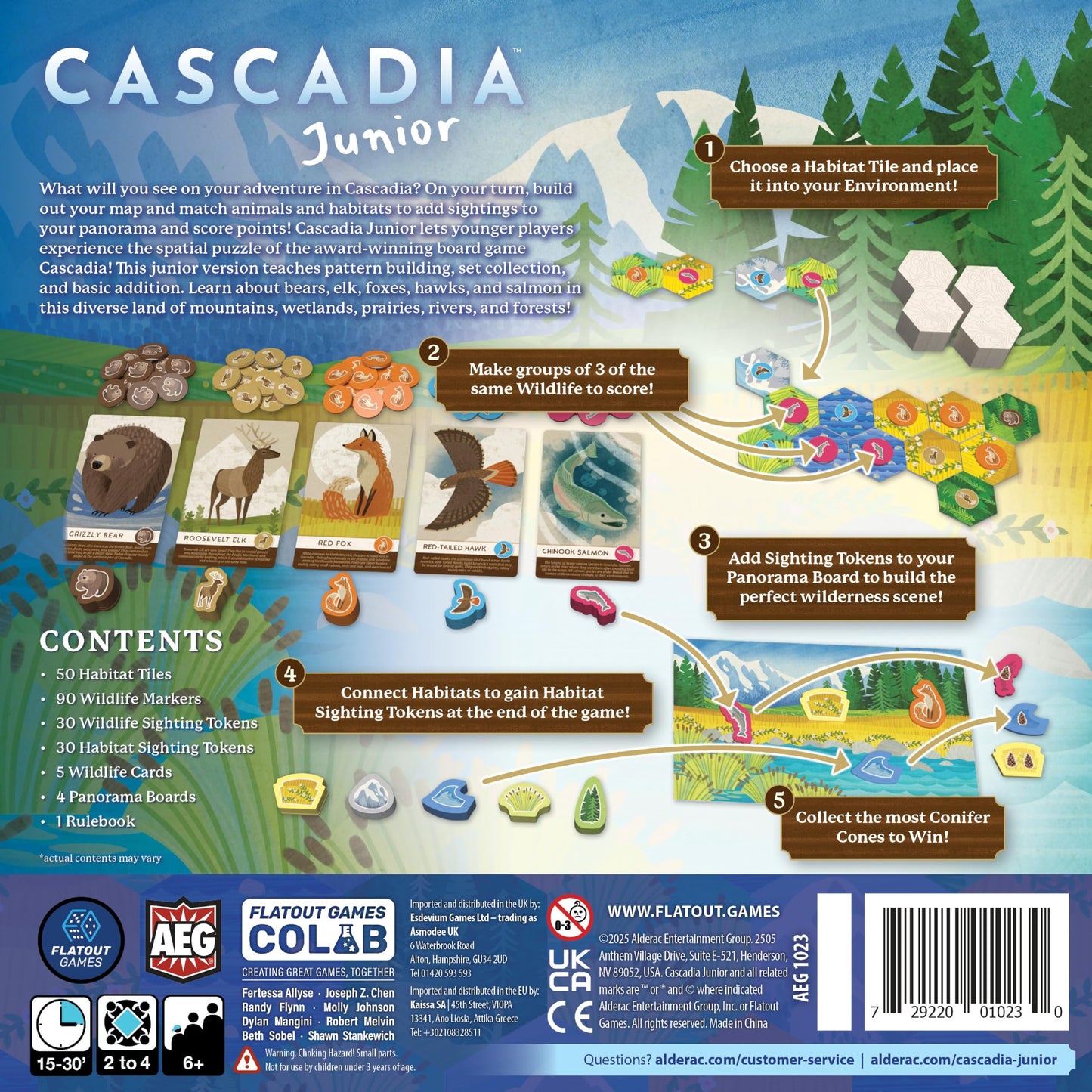 Cascadia Junior Board Game
