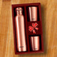 Milton Copperas Gift Set of 2 bottles 950ml with 2 pc Tumbler 100% Pure Copper BPA Free Leak Proof Office Bottle Boosts Immunity Supports Digestive & Liver Health Ayurveda Inspired