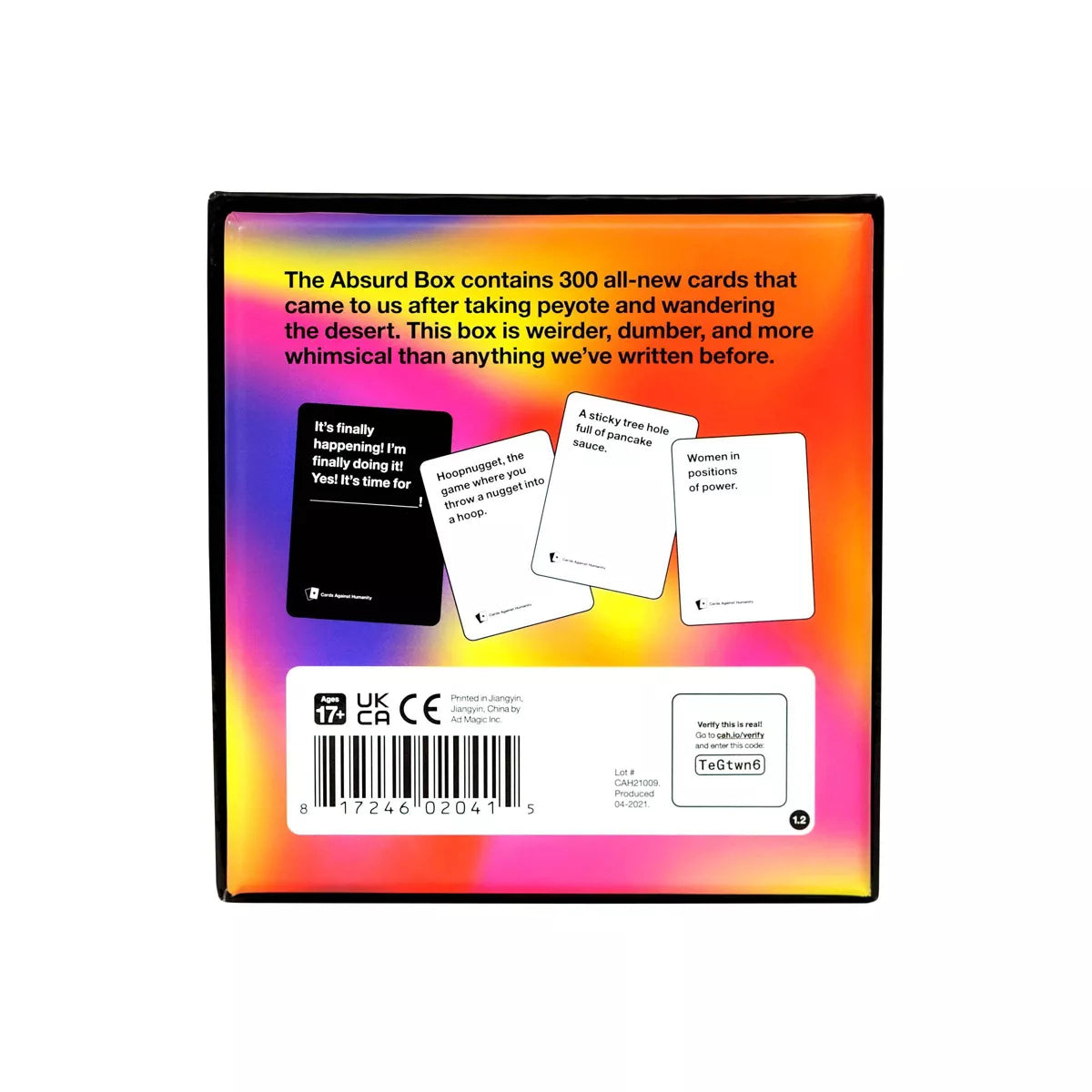 Cards Against Humanity Absurd Box Party Game