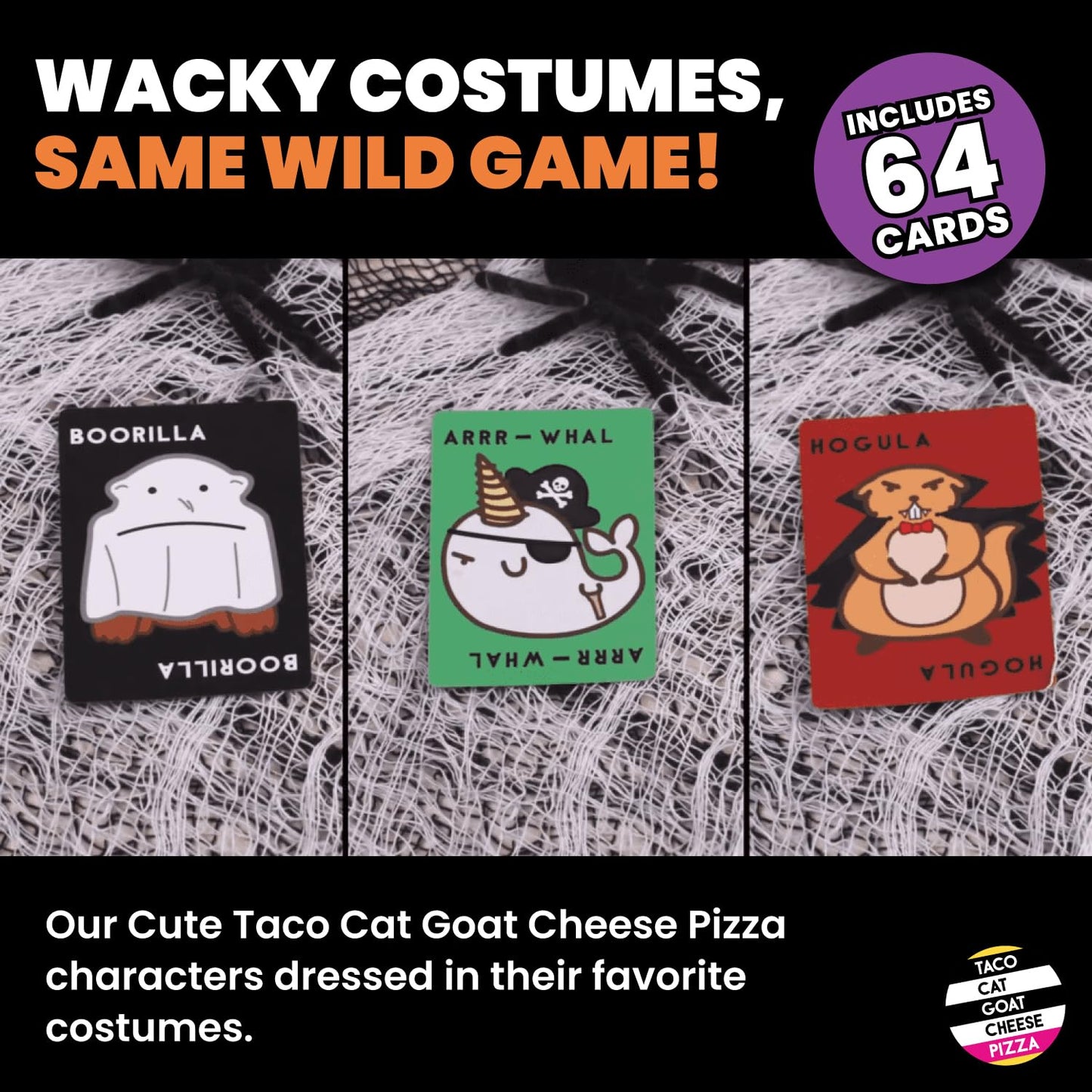 Taco Cat Goat Cheese Pizza Halloween Edition Wildly Spooky Card Game