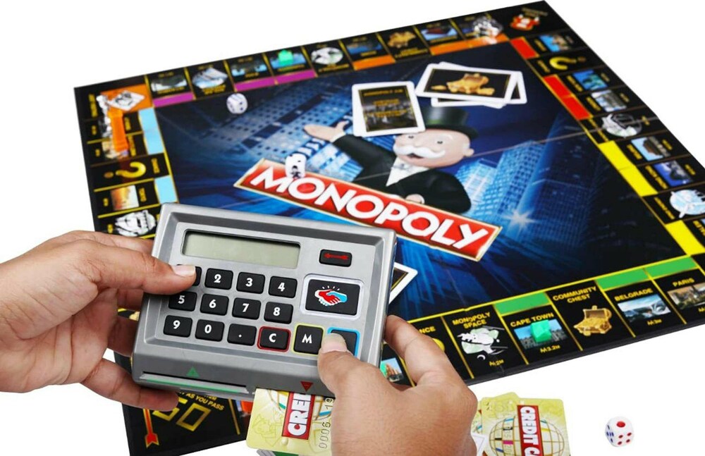 Monopoly Game: Ultimate Banking Edition Board Game, Electronic Banking Unit,Fantasy Game for Families and Kids Ages 8 and Up