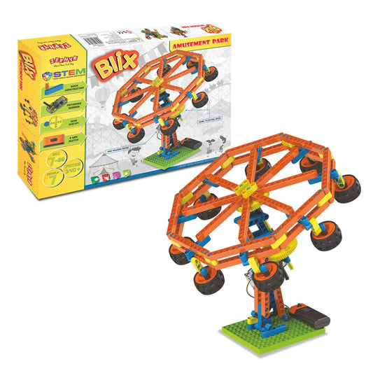 Zephyr Blix Amusement Park Educational Diy Building Block Set Construction Toys For 7+ Years
