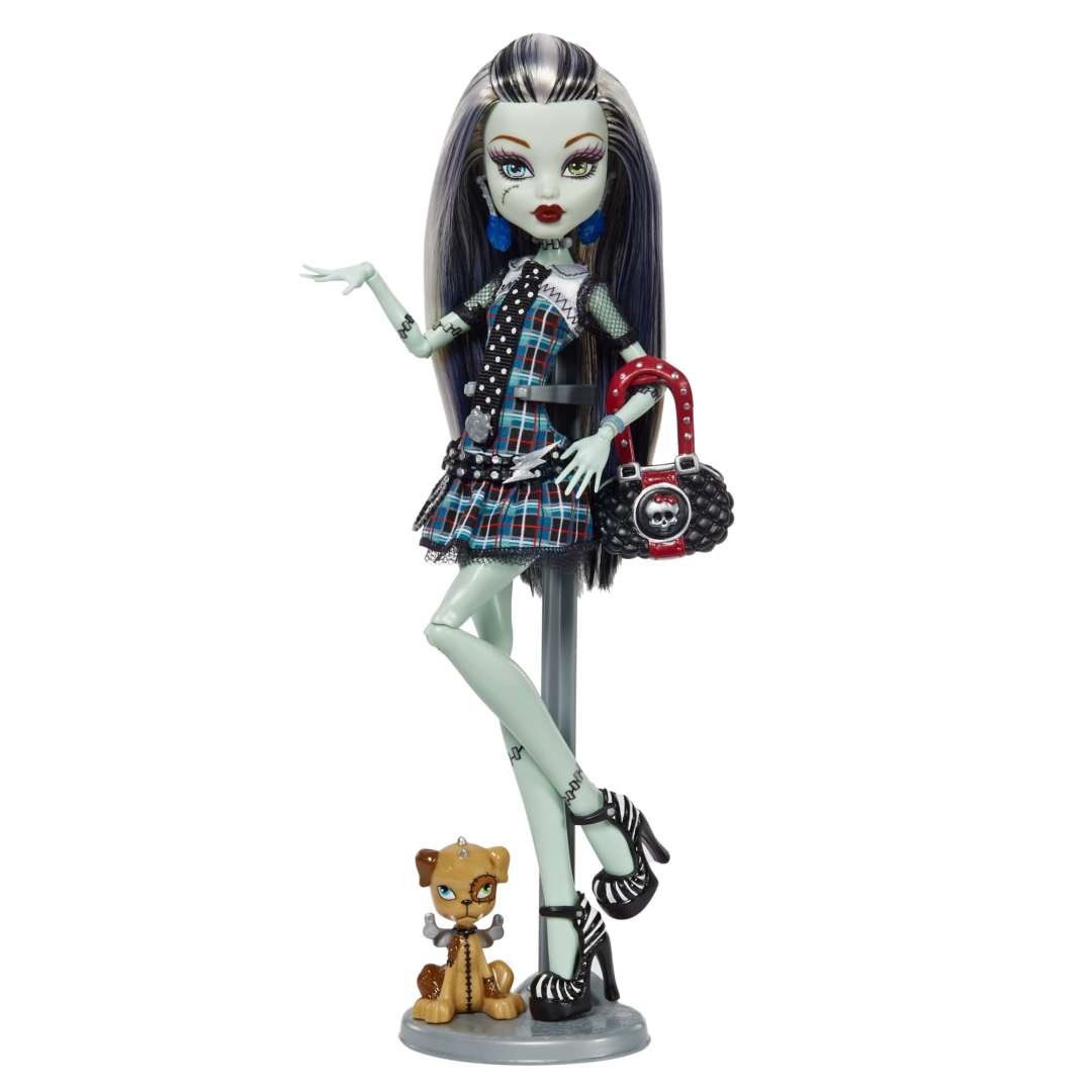Monster High Frankie Stein Reproduction Doll With Doll Stand & Accessories HGC31