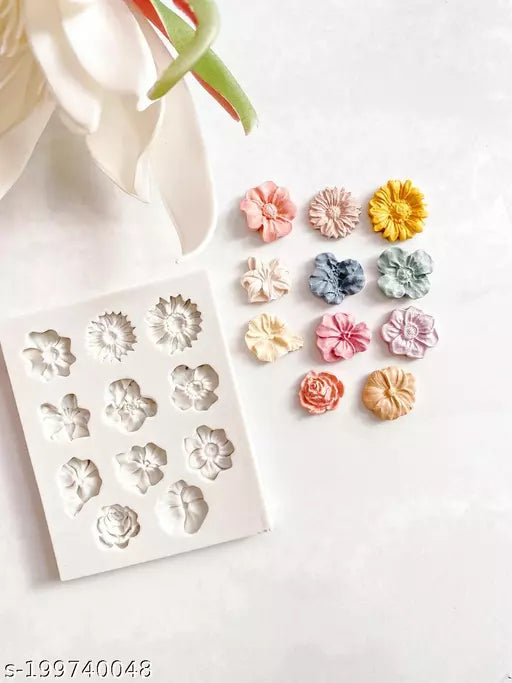 Silicone Mould 11 Cavity Flower Fondant
