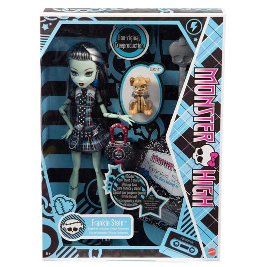 Monster High Frankie Stein Reproduction Doll With Doll Stand & Accessories HGC31