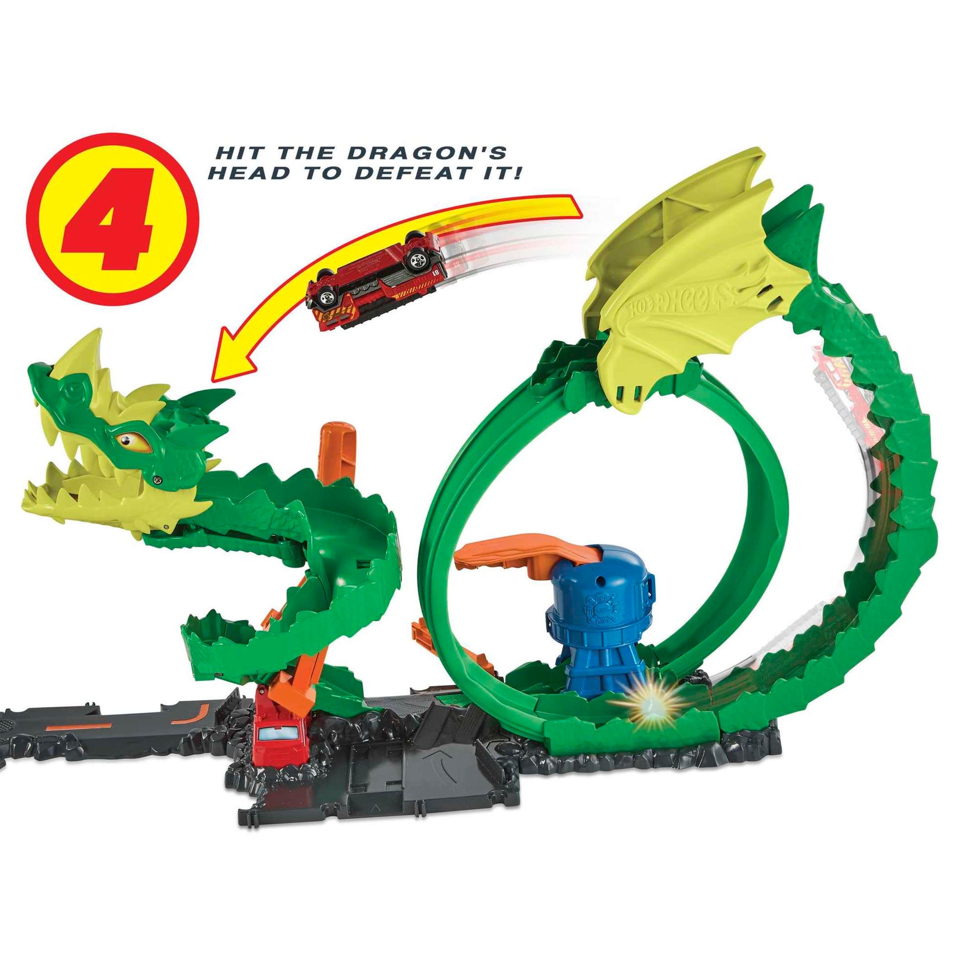 Hot Wheels City Dragon Drive Firefight, Firestation Playset