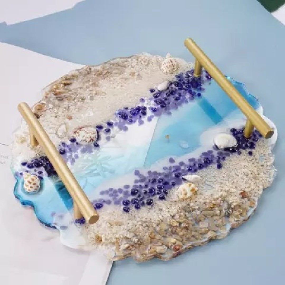Silicone Mould 10 inch Agate Round / Fruit Tray