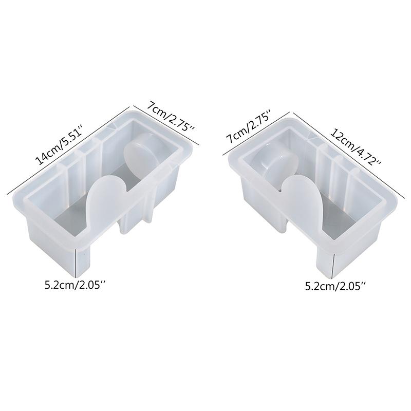 Silicone Mould Heart Candle Holder
