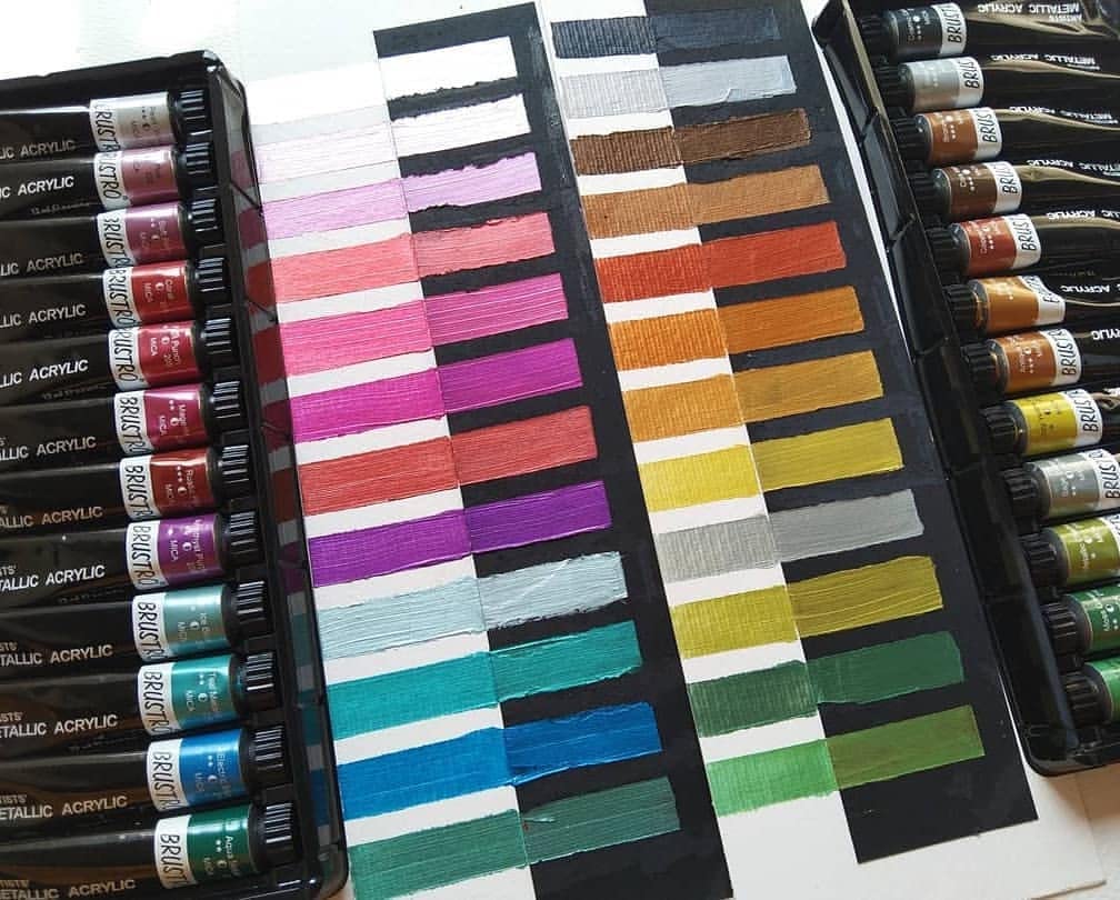 Brustro Artists Metallic Acrylic Set of 24x12ml