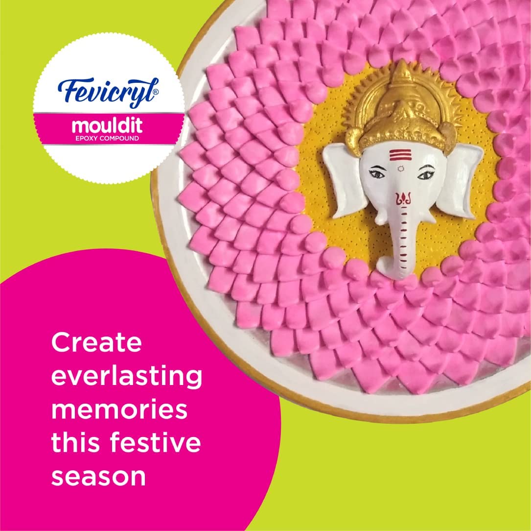 Pidilite Fevicryl Mould It, 900 g, Clay Set for Modelling and Sculpting, Air Dry Clay for Art and Craft, Gift for Artists, Students, Children