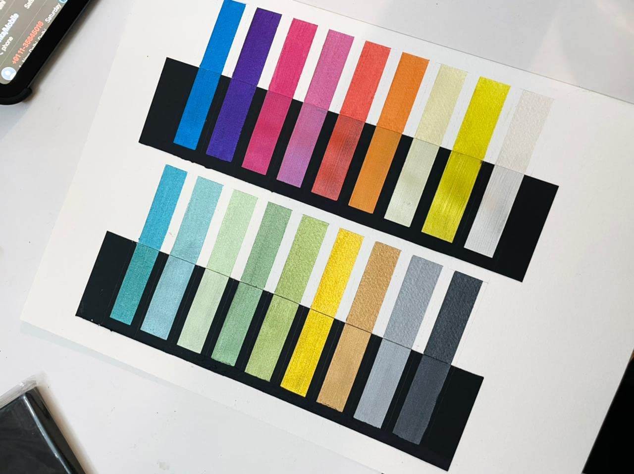 Brustro Artists Metallic Gouache Set of 18 x 12ml
