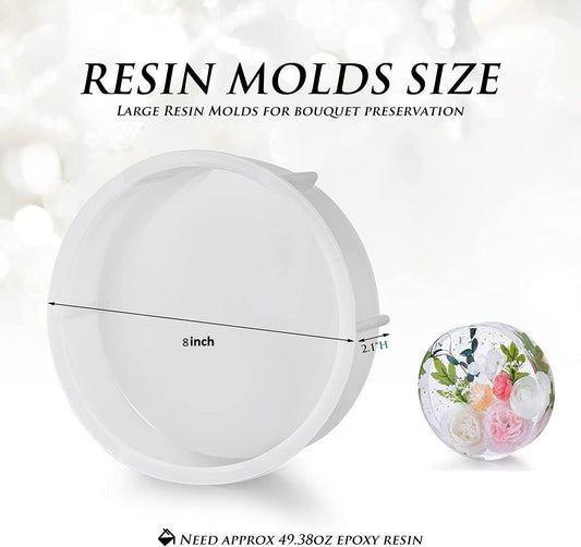 Silicone Mould 8 Inch Round Deep Cast