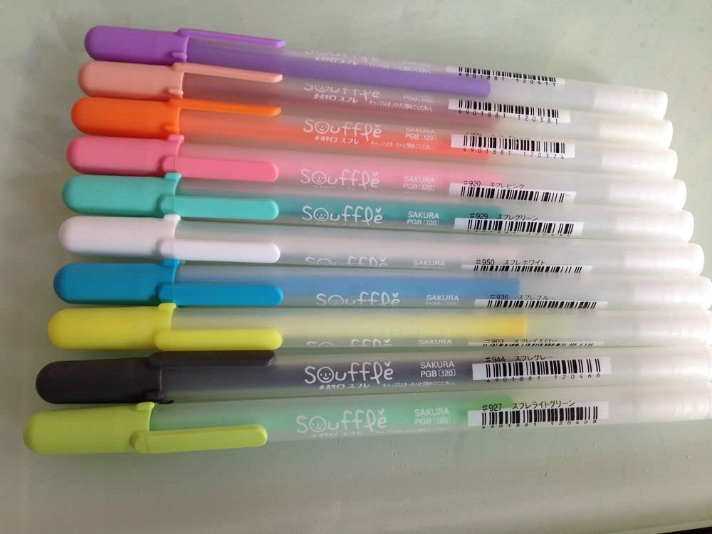 Sakura GellyRoll Souffle Color Pens Set of 10 Pcs