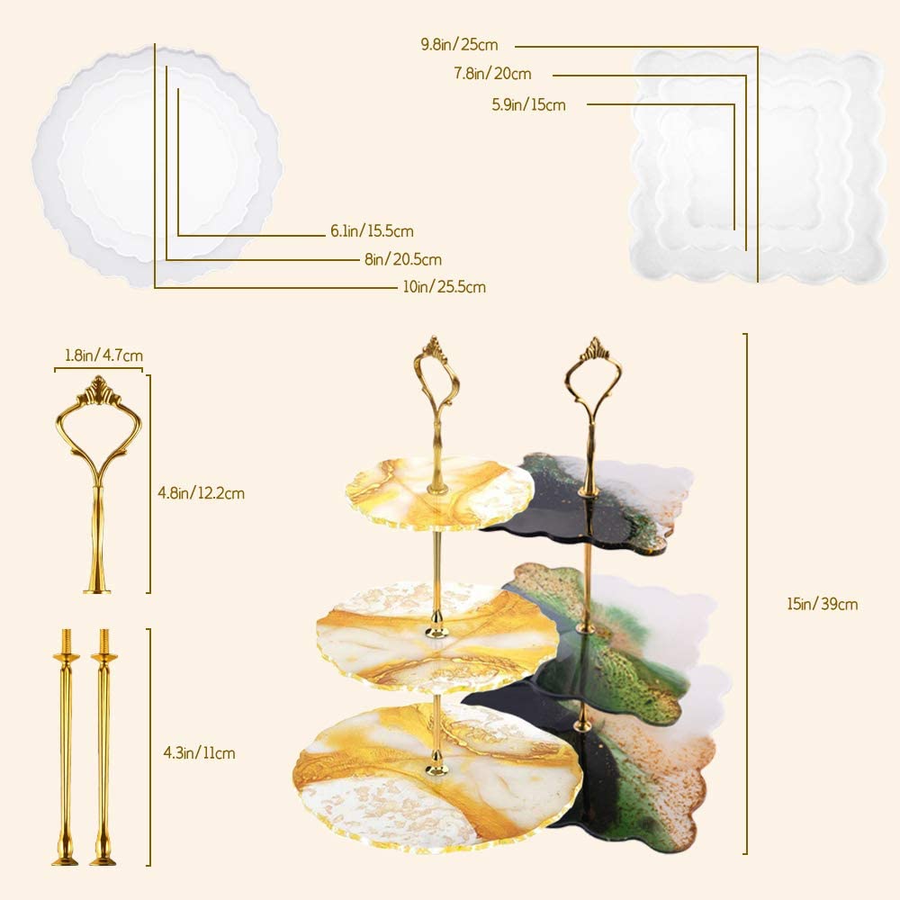 Silicone Mould 3 Tier Cake With Stand