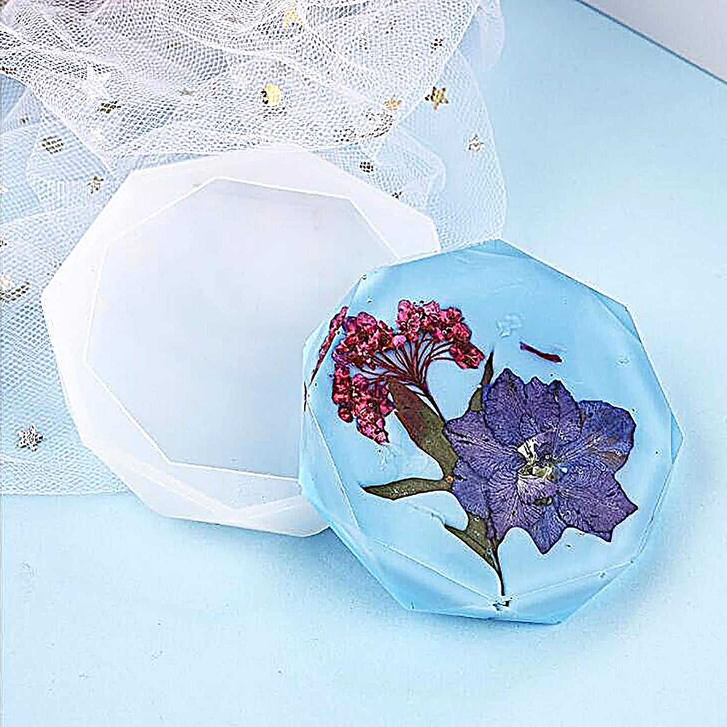 Silicone Mould Diamond Cut Round