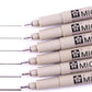 Sakura Pigma Micron Pens - Ultra Fine Nib Set Of 6