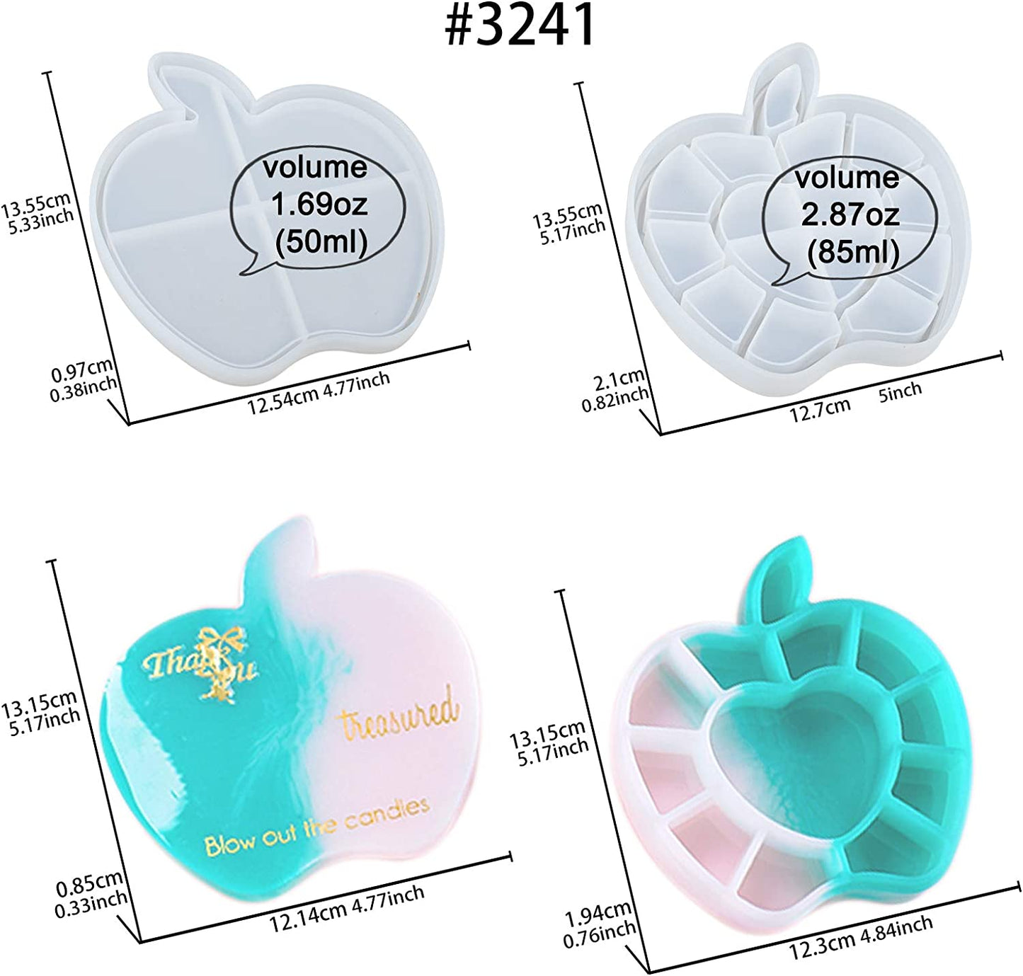 Silicone Mould Apple Trinket Box