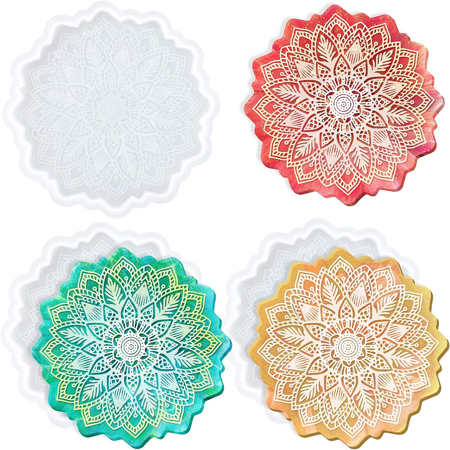 Silicone Mould Mandala Coaster