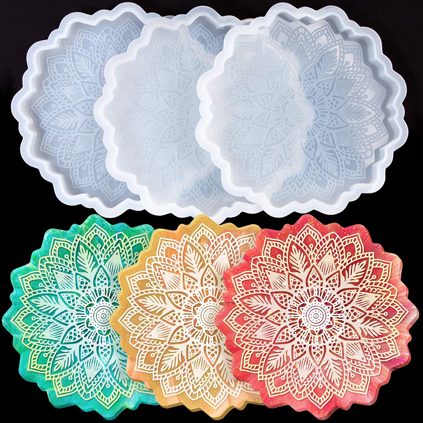 Silicone Mould Mandala Coaster