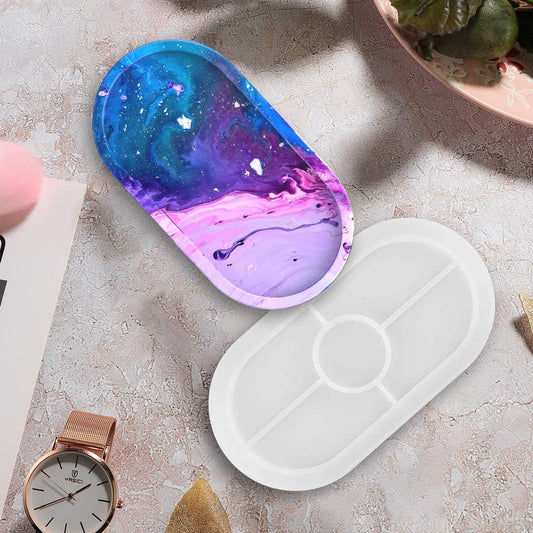 Silicone Mould Oval Trinket Tray