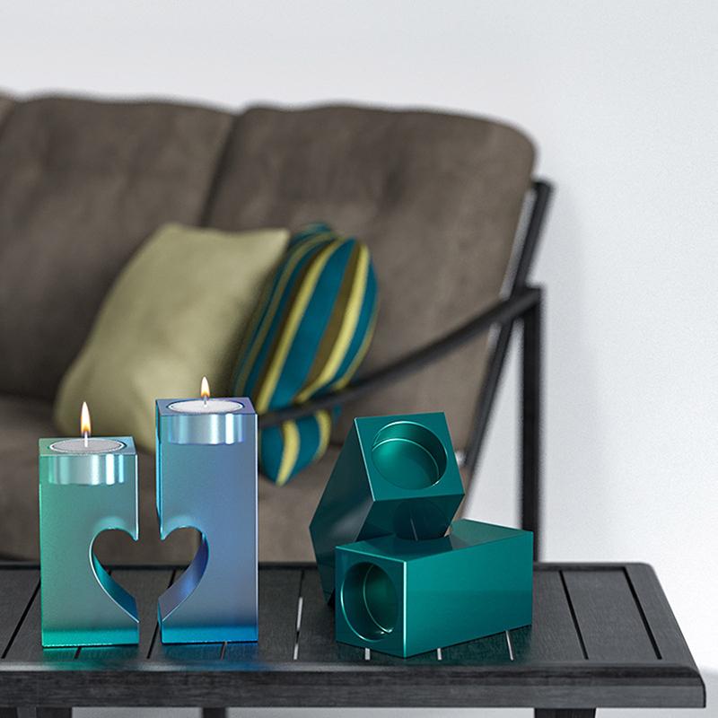 Silicone Mould Heart Candle Holder