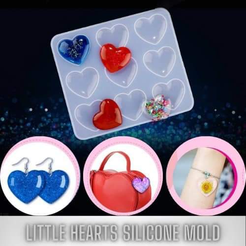 Silicone Mould Heart 9 Cavities