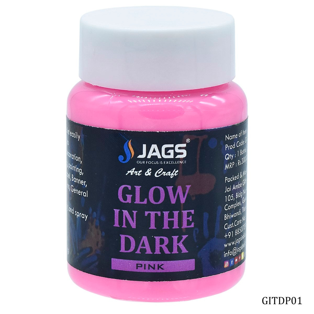 Jags Glow In The Dark Paste - 50 Grams