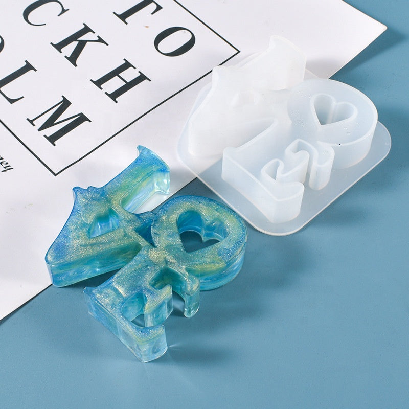 Silicone Mould Love