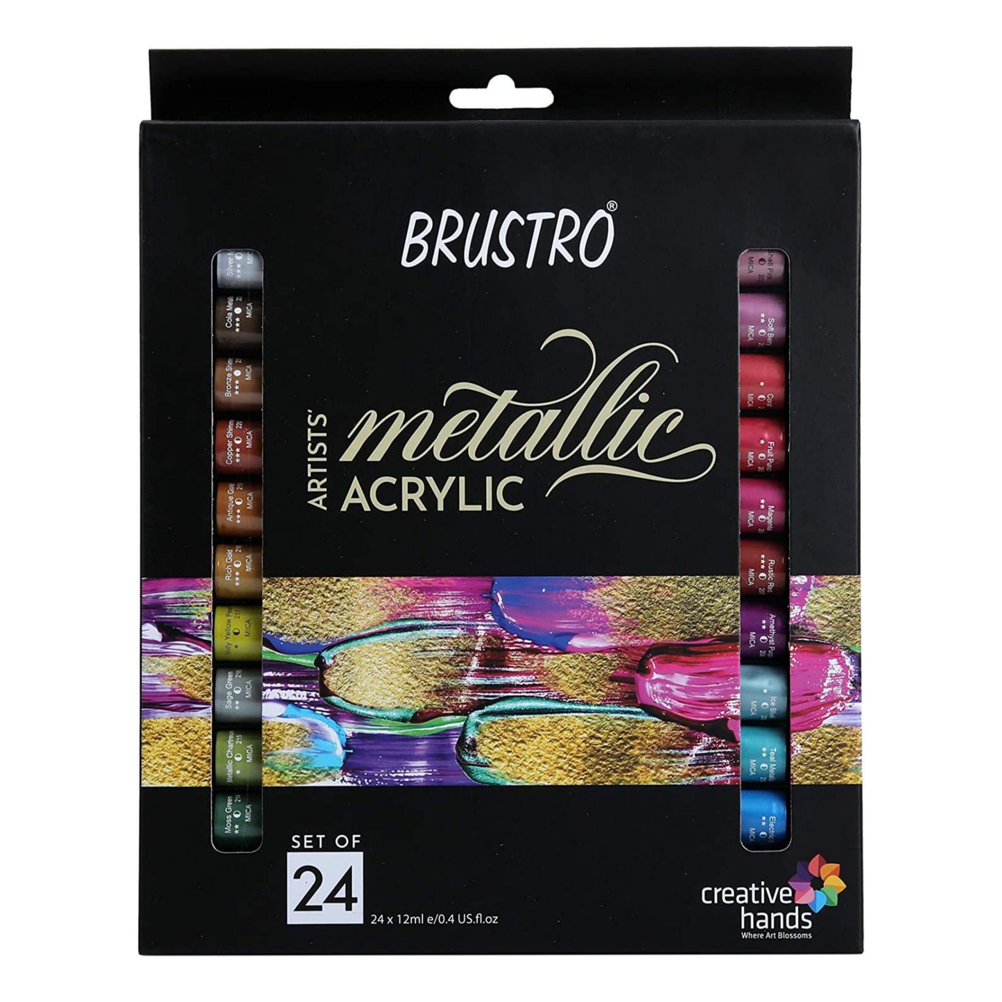 Brustro Artists Metallic Acrylic Set of 24x12ml