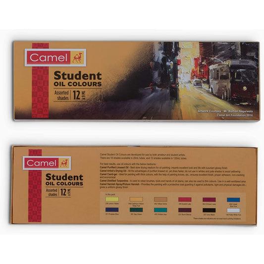 Camel Student Oil Colour 9ml 12 shades