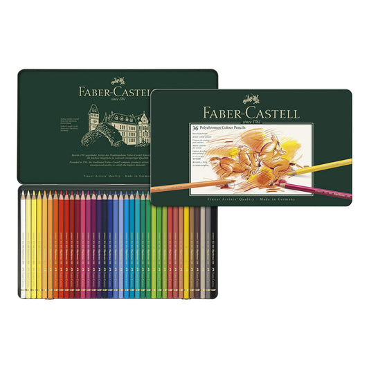 Faber-Castell Polychromos Color Pencil Set - Pack of 36