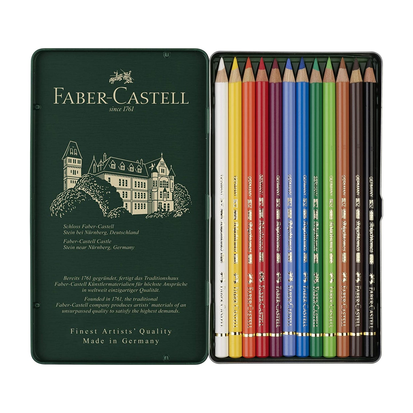 Faber-Castell Polychromos Color Pencil Set - Pack of 12