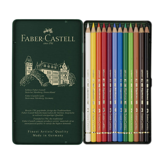 Faber-Castell Polychromos Color Pencil Set - Pack of 12
