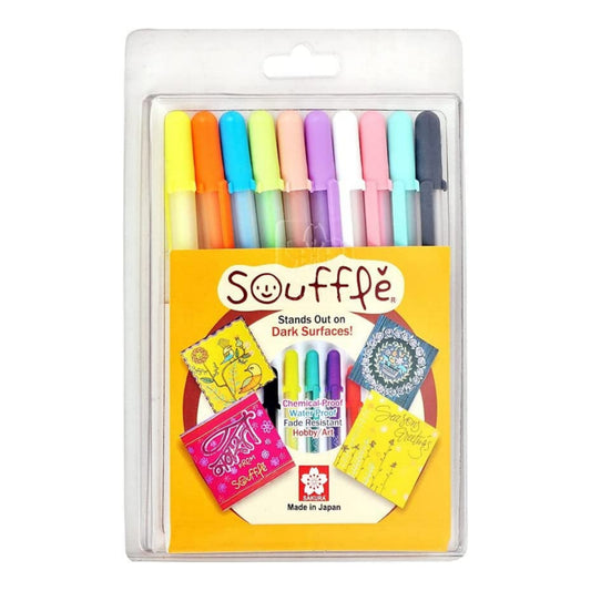 Sakura GellyRoll Souffle Color Pens Set of 10 Pcs
