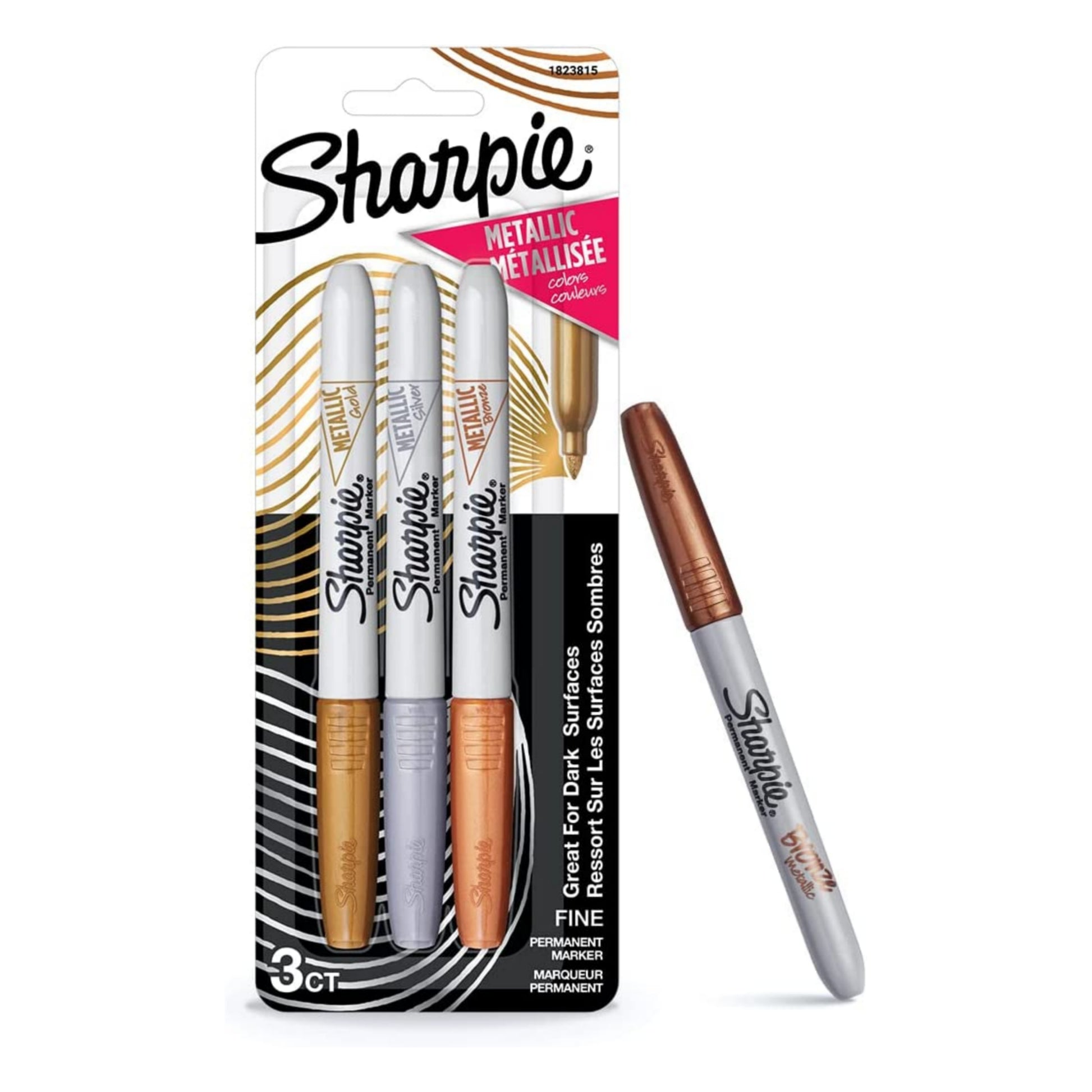Sharpie Metallic Fine Point Permanent Marker – Set of