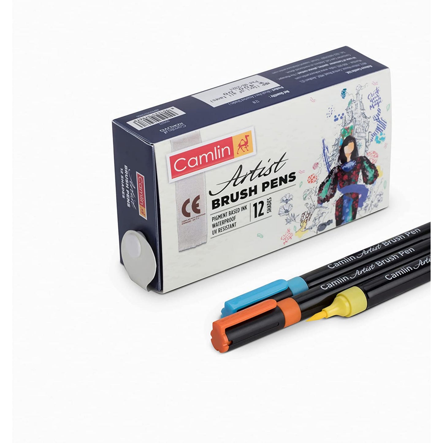 Camel Camlin Artist Brush Pen – 12 Shades – SATYAM STATIONERS