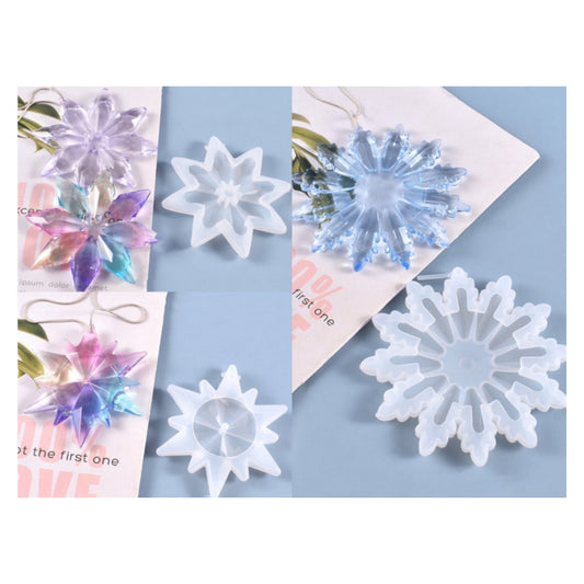 Silicone Mould Snowflake Set of 3