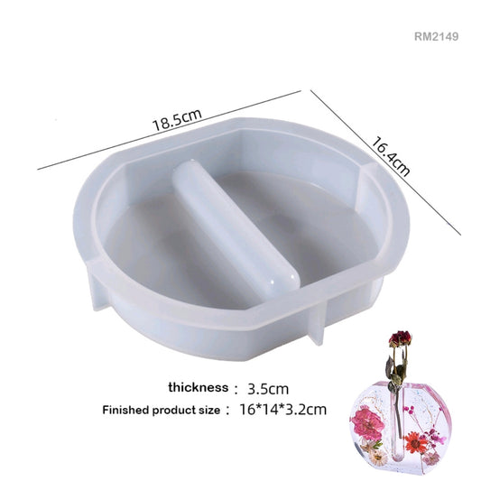 Silicone Mould Flower Vase Holder ( Test Tube Included )
