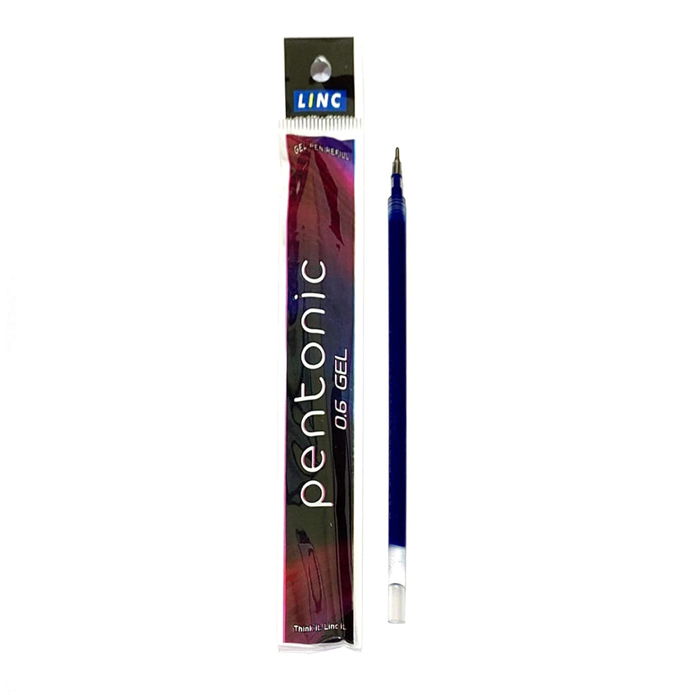 LINC Pentonic Gel Pen Refill (Blue Ink, Pack of 10)
