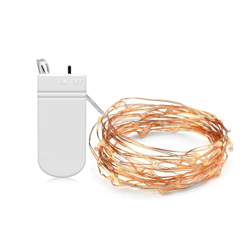 LED String Copper Wire Coin Lights Warm White