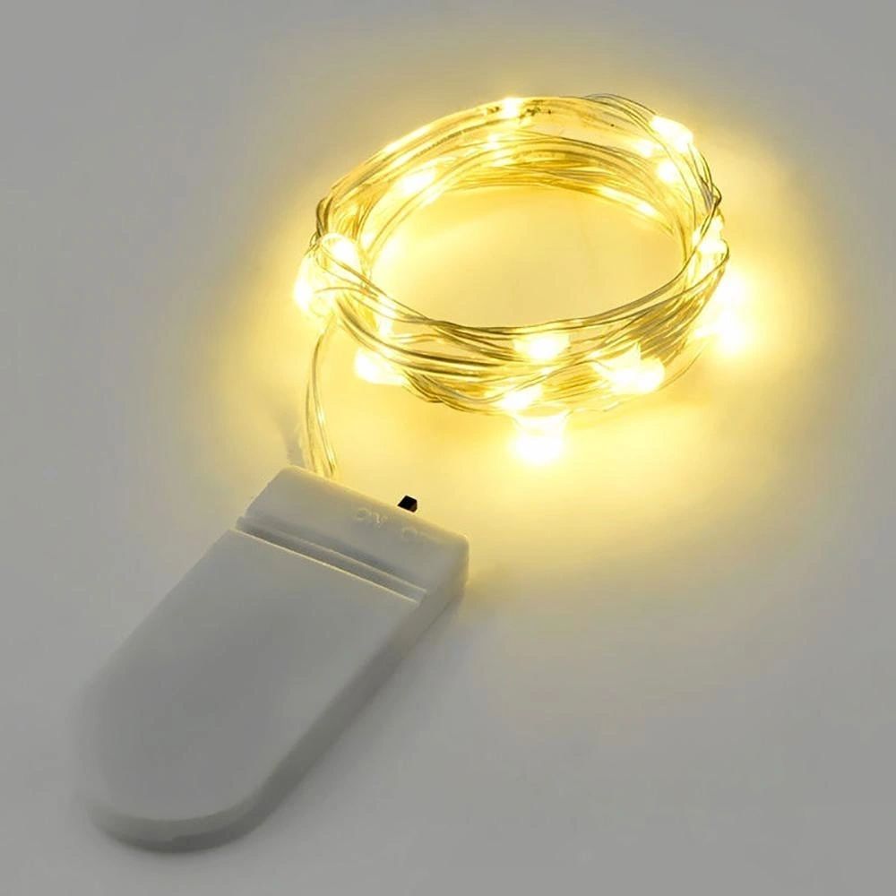 LED String Copper Wire Coin Lights Warm White